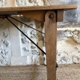 Renovated antique folding work table