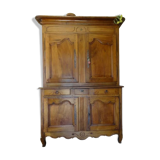 Buffet 2 bodies of the eighteenth in walnut