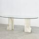 Vintage travertine  dining table, 1970s