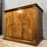Empire style mahogany and gilded bronze sideboard circa 1950