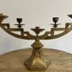 Paire de candélabres en bronze doré d'époque ART DECO