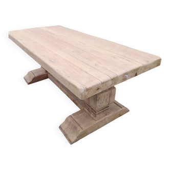 Solid oak monastery table