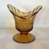 Art deco diamond tip fan vase