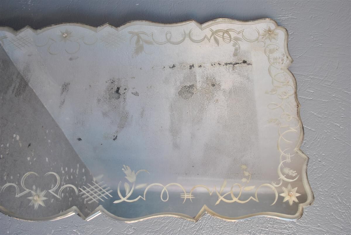 Sand mirror 1940 to frills 71x176cm décor