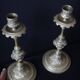 Superb pair of candlesticks with gilded bronze rams Louis XVI style late 19th century