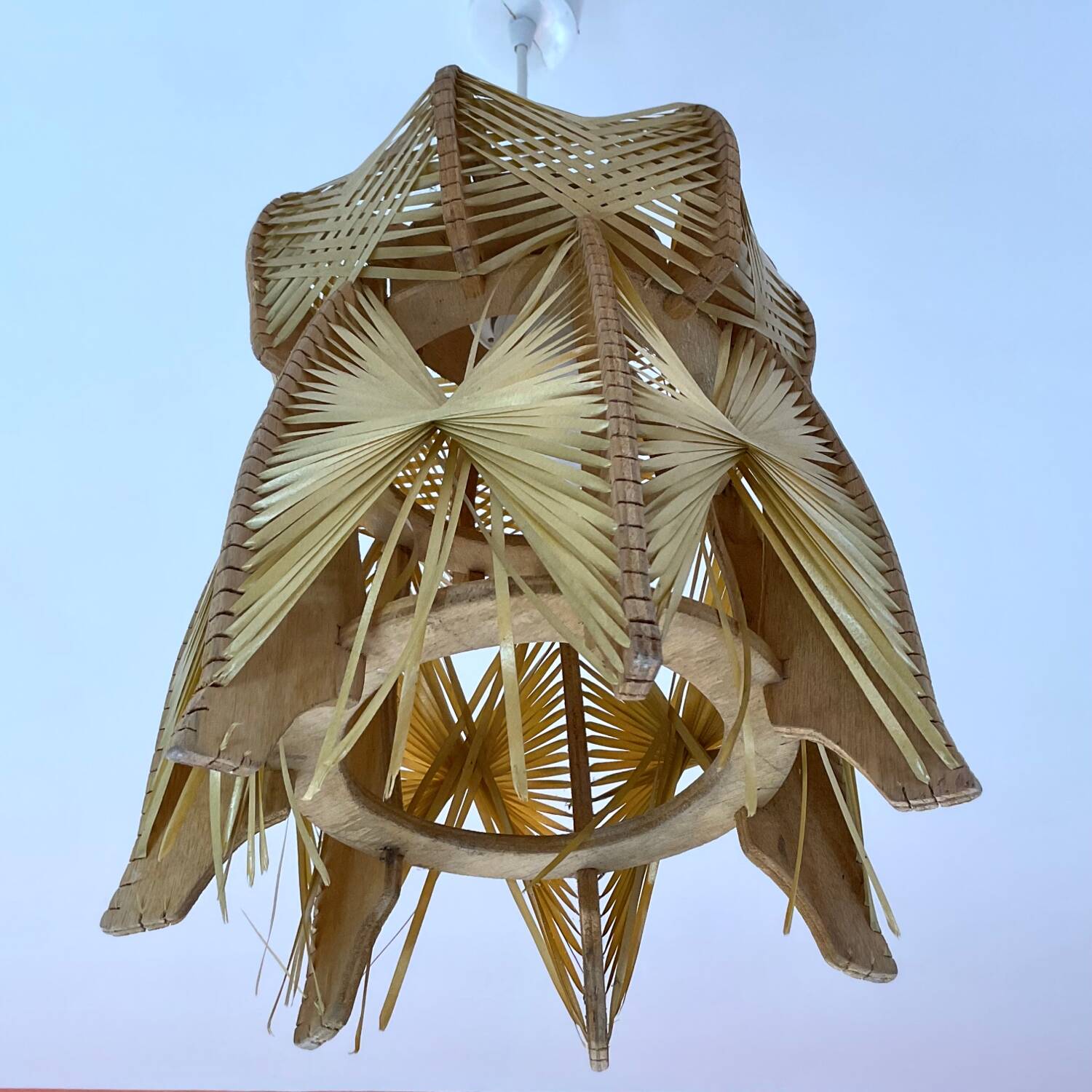 Vintage lampshade pendant