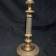 Pair of large 19th-century guilloché brass candlesticks - Louis XVI / Napoleon