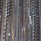 Swarovski wall lamp in silver-plated metal with crystal pendants.