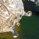 Ancienne bonbonnière / drageoir / sucrier en cristal taillé