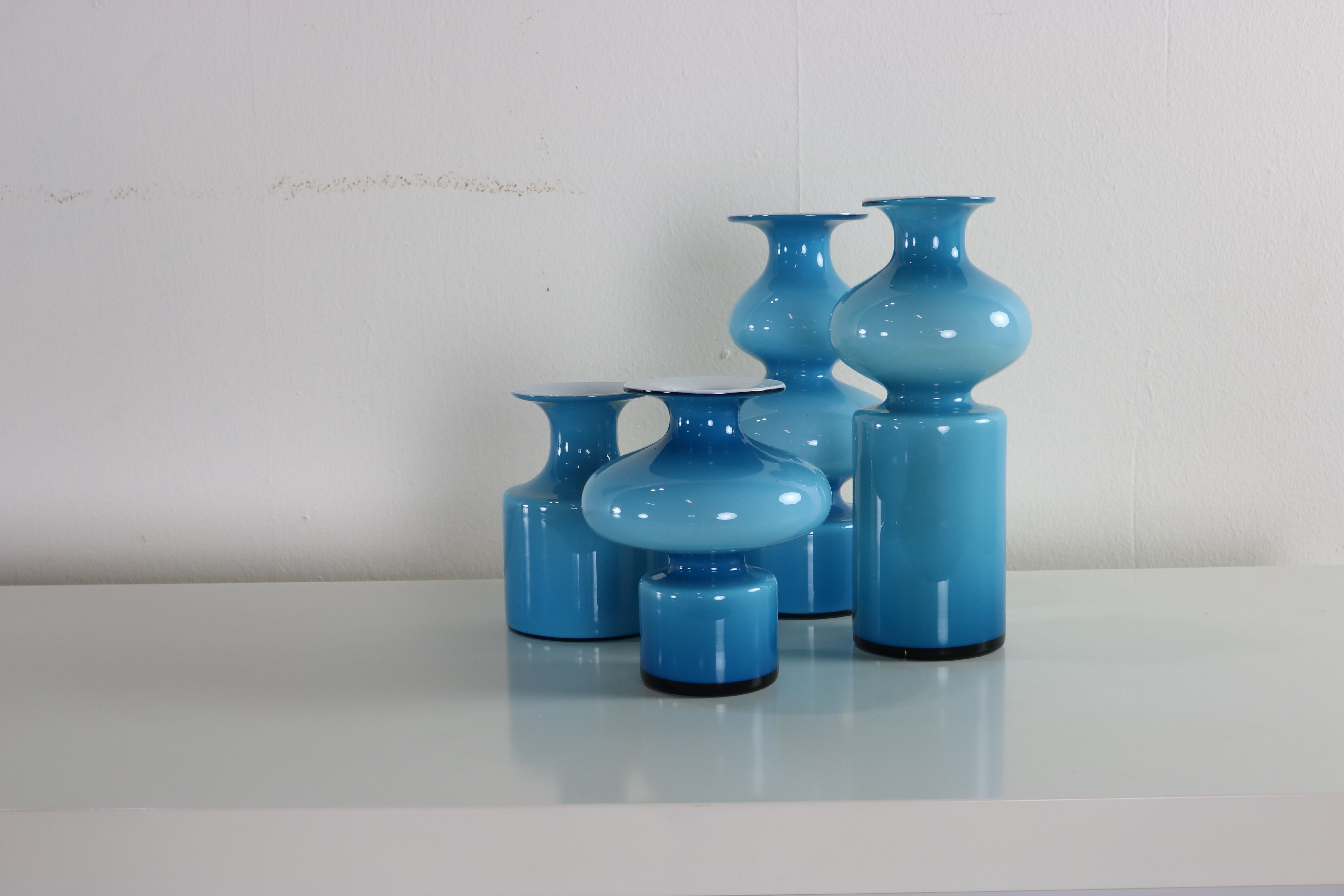 Set of Holmegaard vases