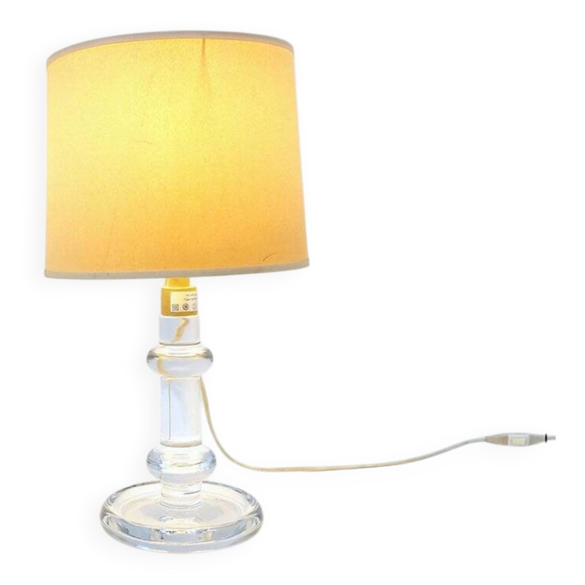 Sheraton glass table lamp, by Michael Bang for Holmegaard - 1970s