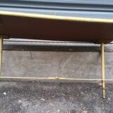 Brass and formica coffee table