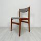 1960s Set of 6 Vintage Danish Teak Dining Chairs by Erik Buch