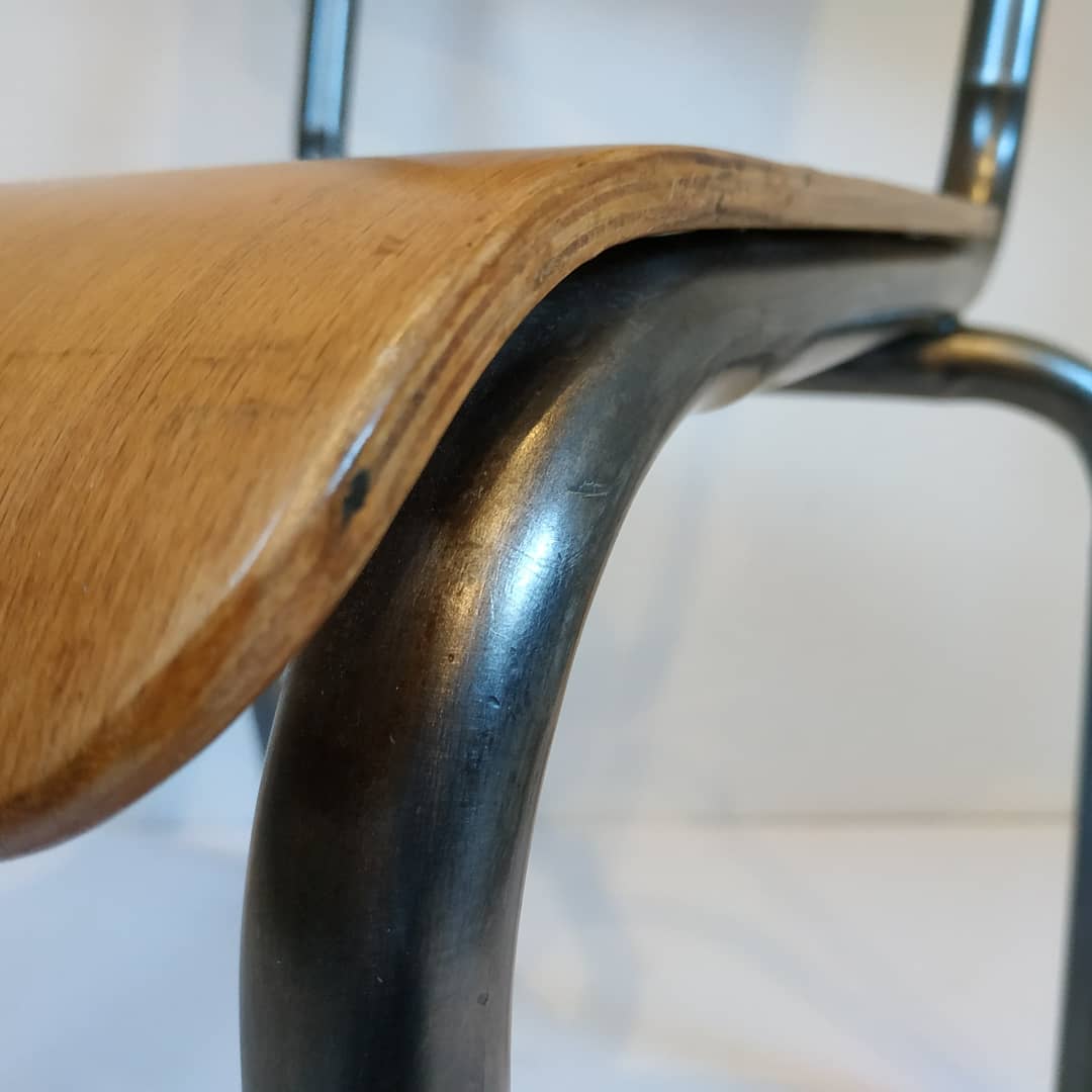 School desk and chair