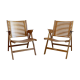 Pair of Rex armchairs by Niko Krajl for Impakta Les, 1956