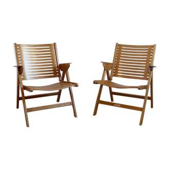 Pair of Rex armchairs by Niko Krajl for Impakta Les, 1956