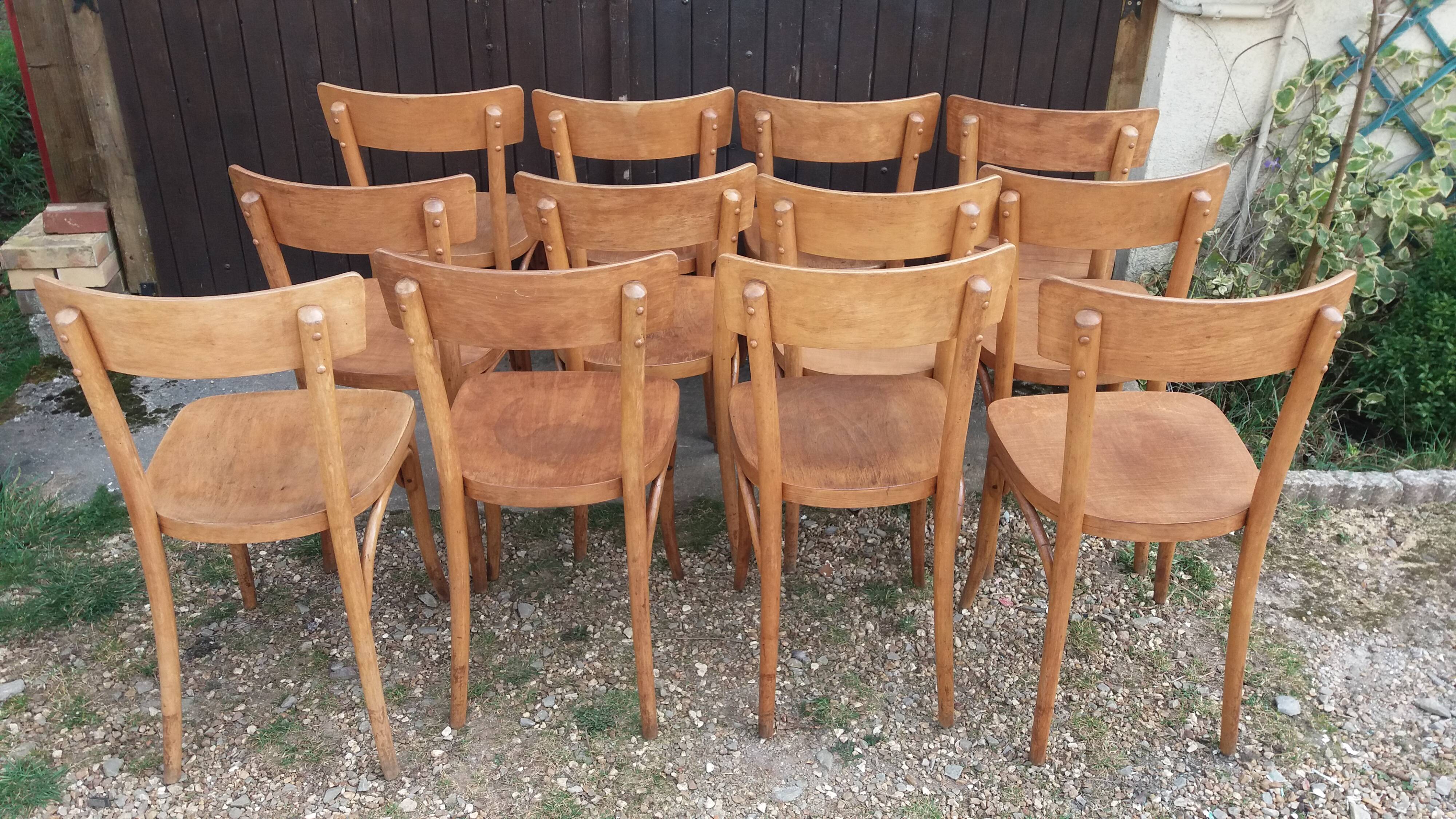 Set of 12 bistro chairs