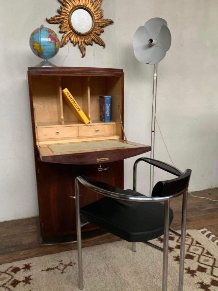 Bureau secrétaire art déco en palissandre