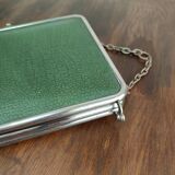 Miroir triptyque vert vintage