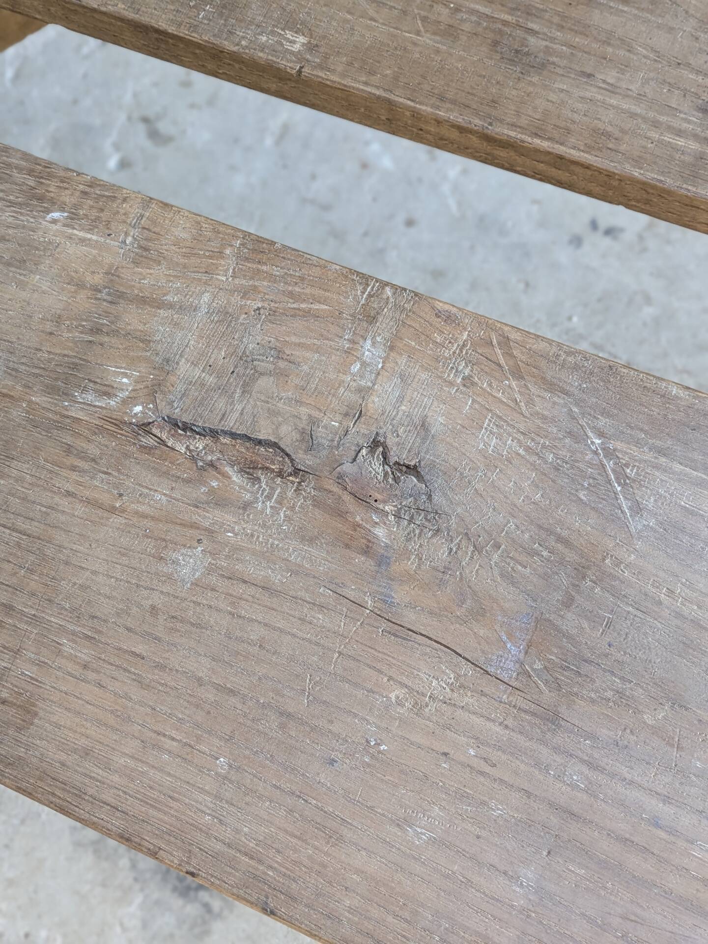 Pair of antique oak benches