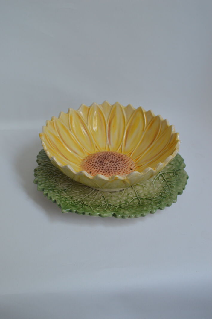 Salad bowl sunflower drainer in slip