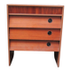 Antique Teak Veneer Shoe Cabinet