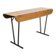 Table pliante vintage en bois et métal