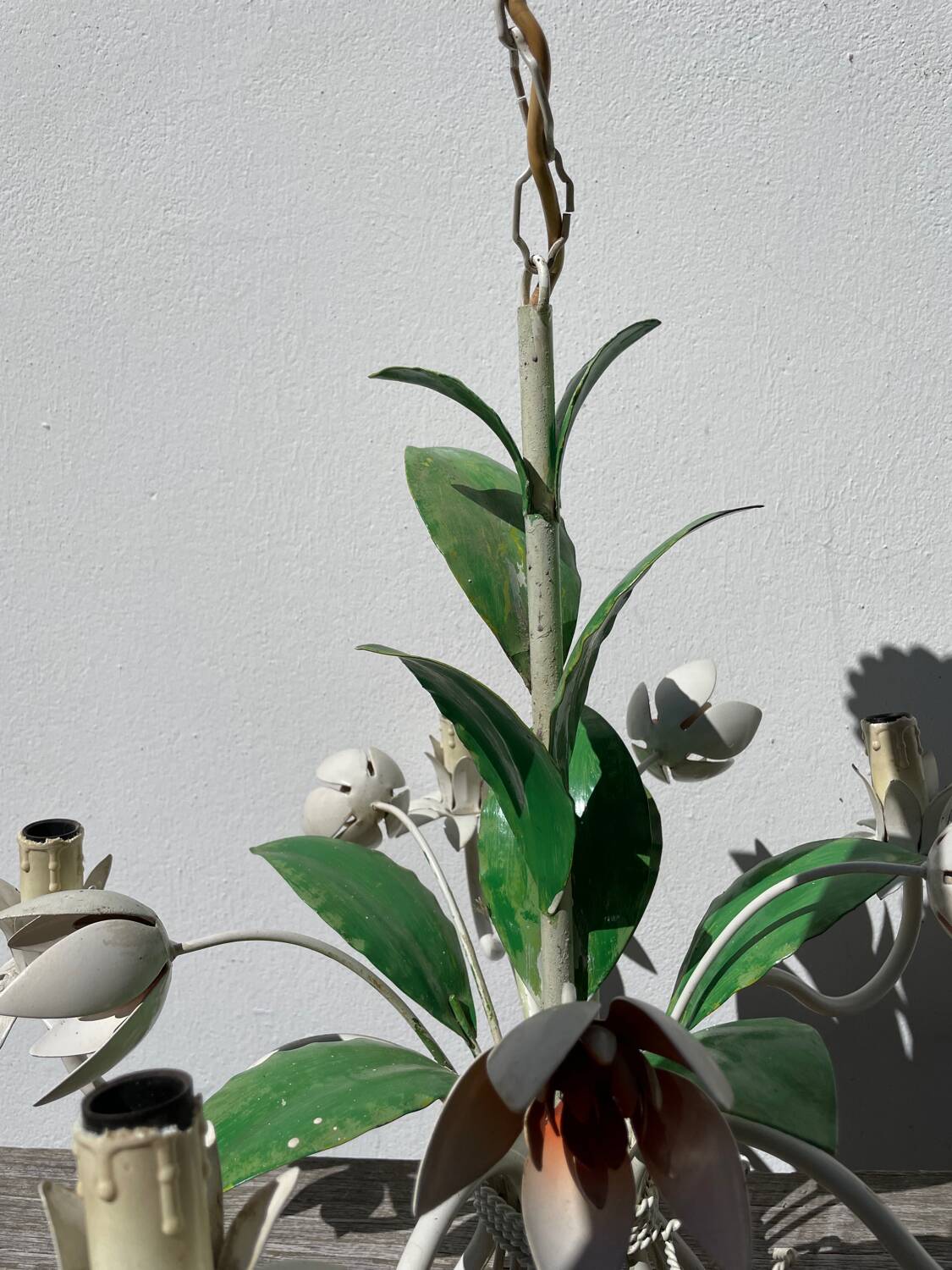 Metal flower bouquet ceiling chandelier