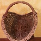 Wicker log basket