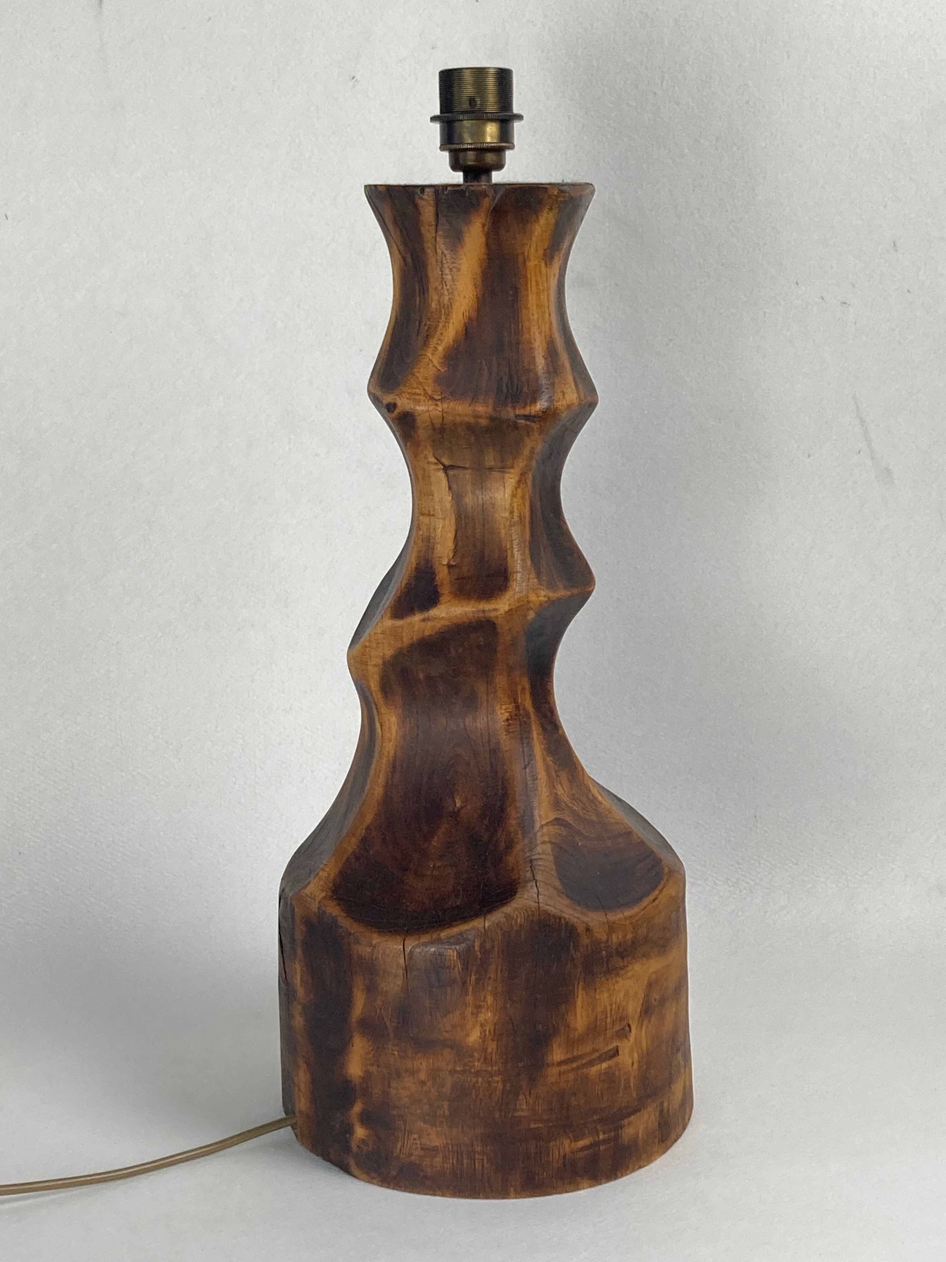 Lampe de table hollandaise brutaliste avec abat-jour en sisal, années 1960