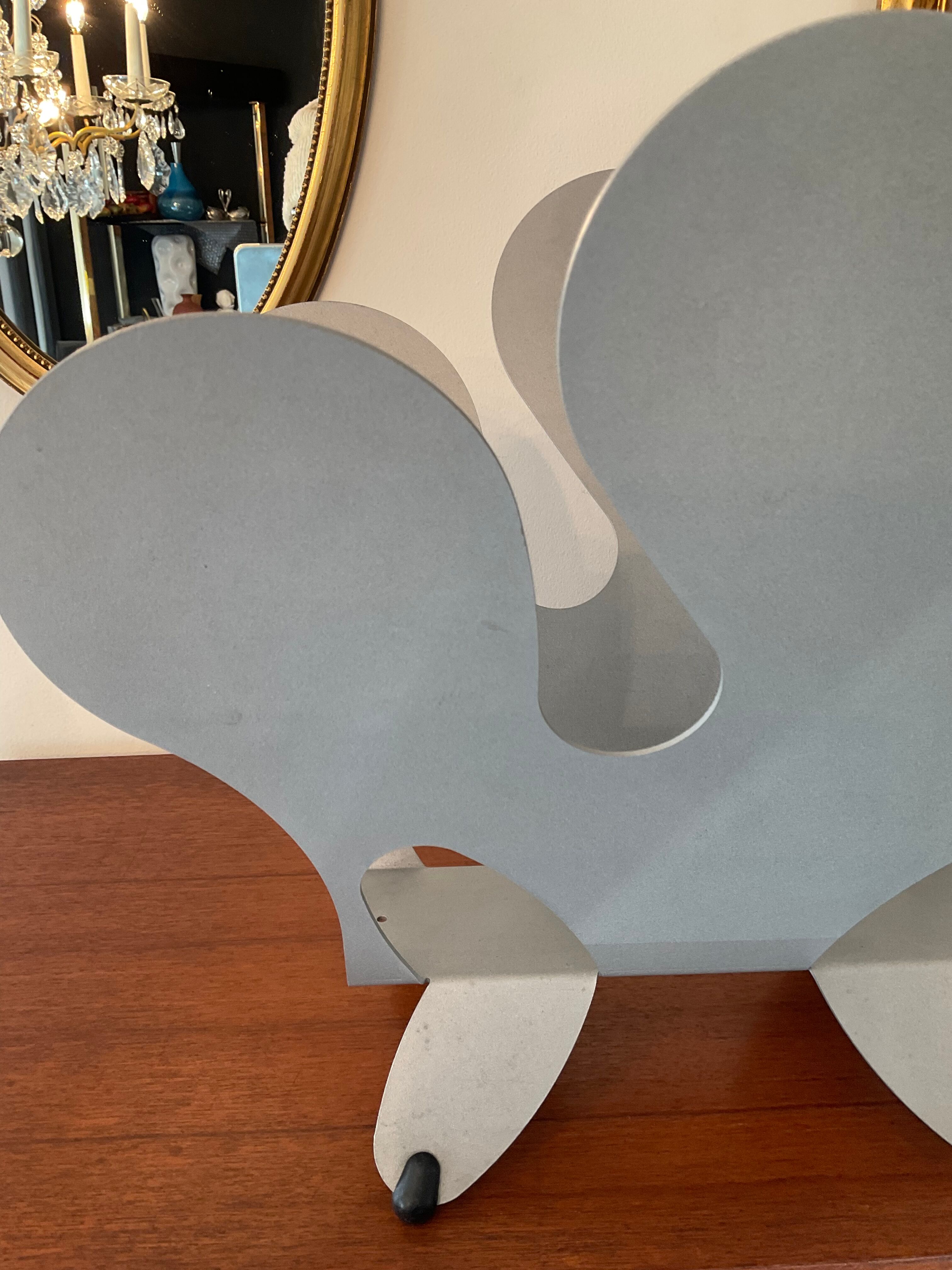 Vintage magazine holder from the 80s in metal