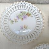 Assiettes a dessert en porcelaine