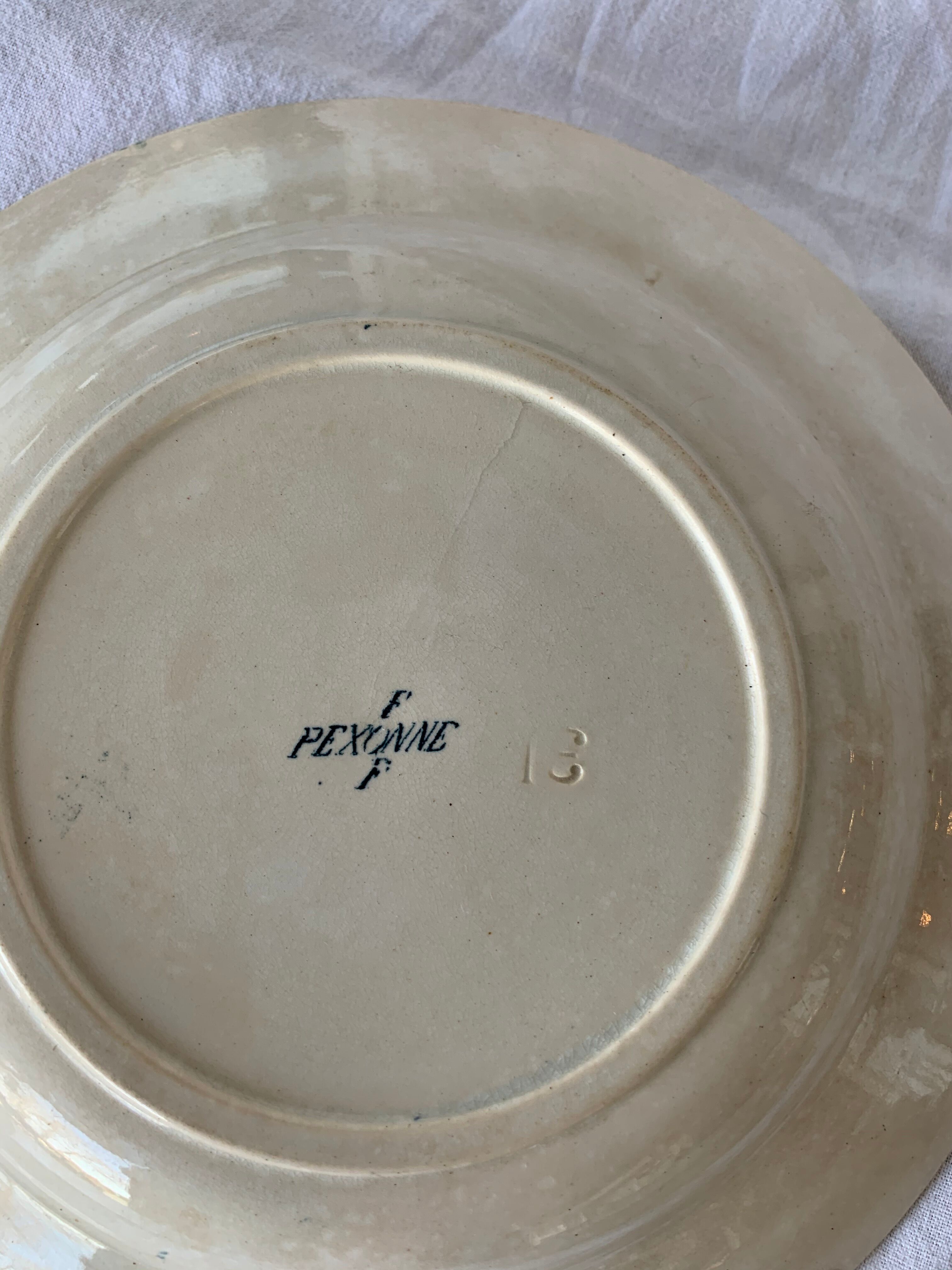 3 assiettes thème chasse par Pexonne