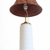 Midcentury Ceramic and Brass Table Lamp by Carstens Tönnieshof, 1960s