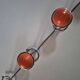 vintage metal coat rack with orange ball 1970s