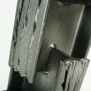 Mid century modern brutalist design iron candle holder
