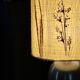 Vintage ceramic lamp, herbarium lampshade