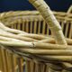 Wicker wastepaper basket