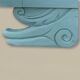 Armoire parisienne art déco bleue grisé 1930