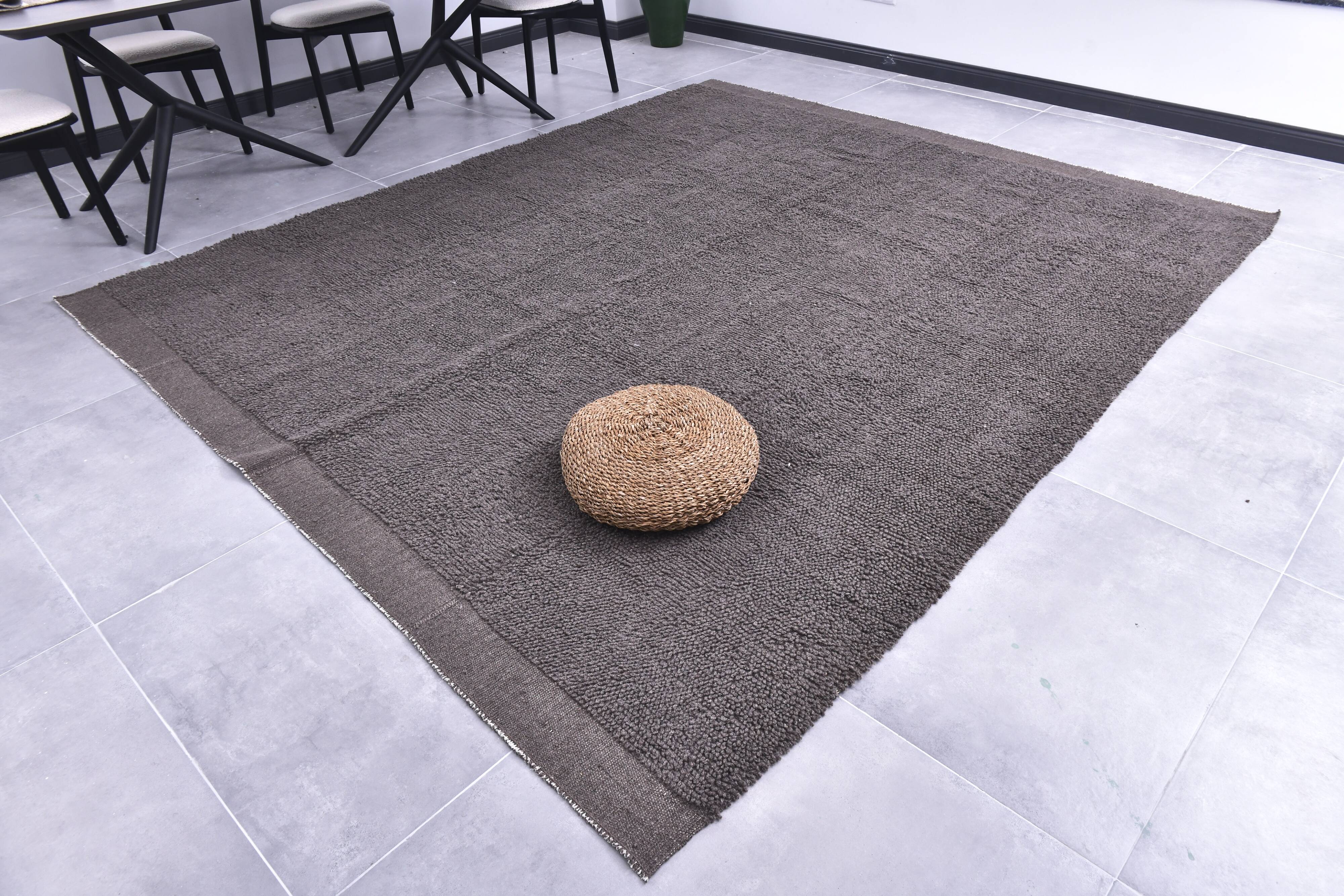 8x10 Rug For Living Room Brown Vintage Rug, 259x302Cm SK 240428 FREE SHIPPING