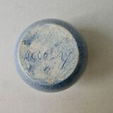 Blue ceramic ball vase Accolay