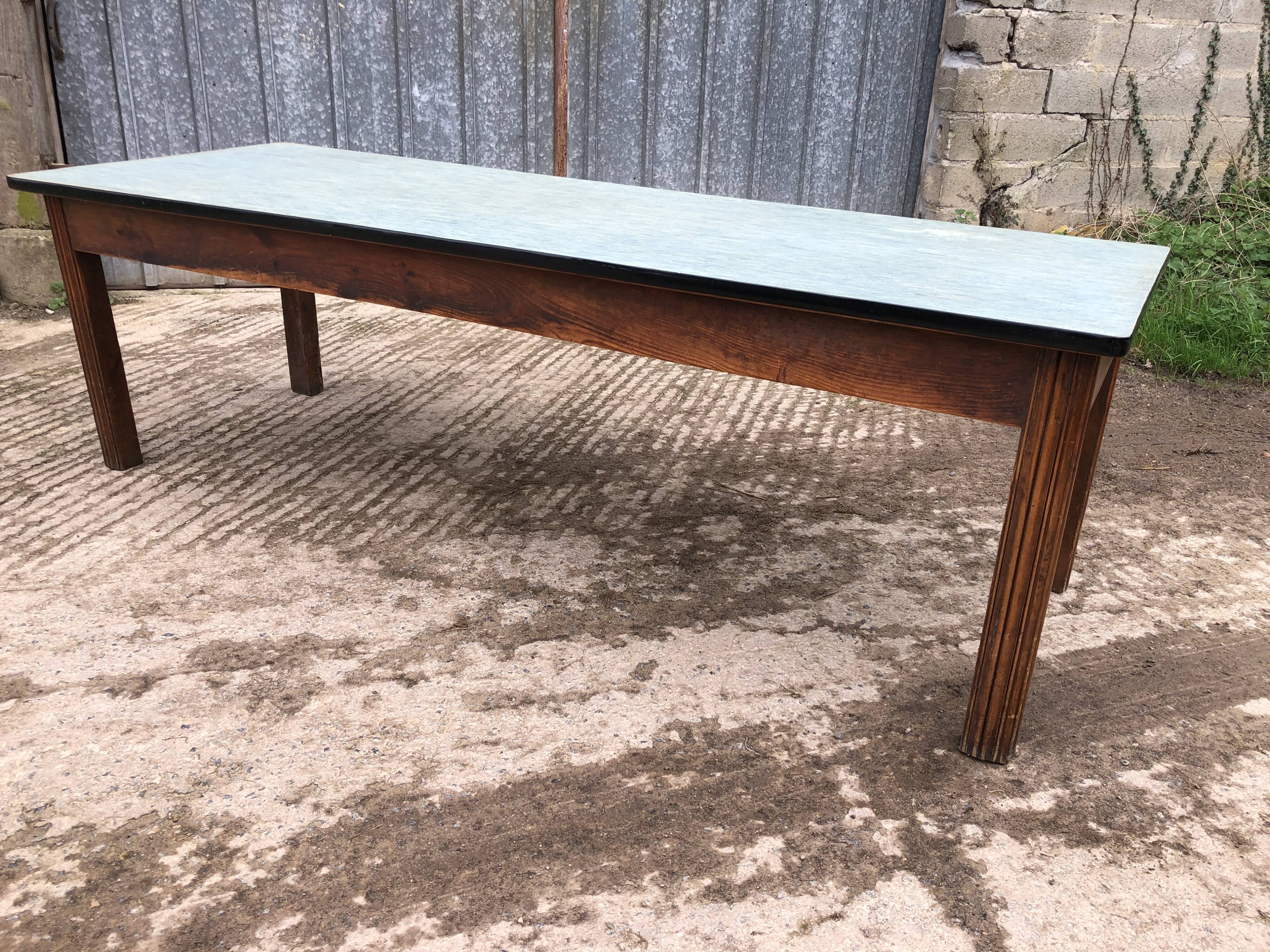 Vintage farm table from the reconstruction period in fir.