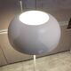 Lampadaire champignon Ikea Nymane TYP G1706 métal blanc vintage 1990