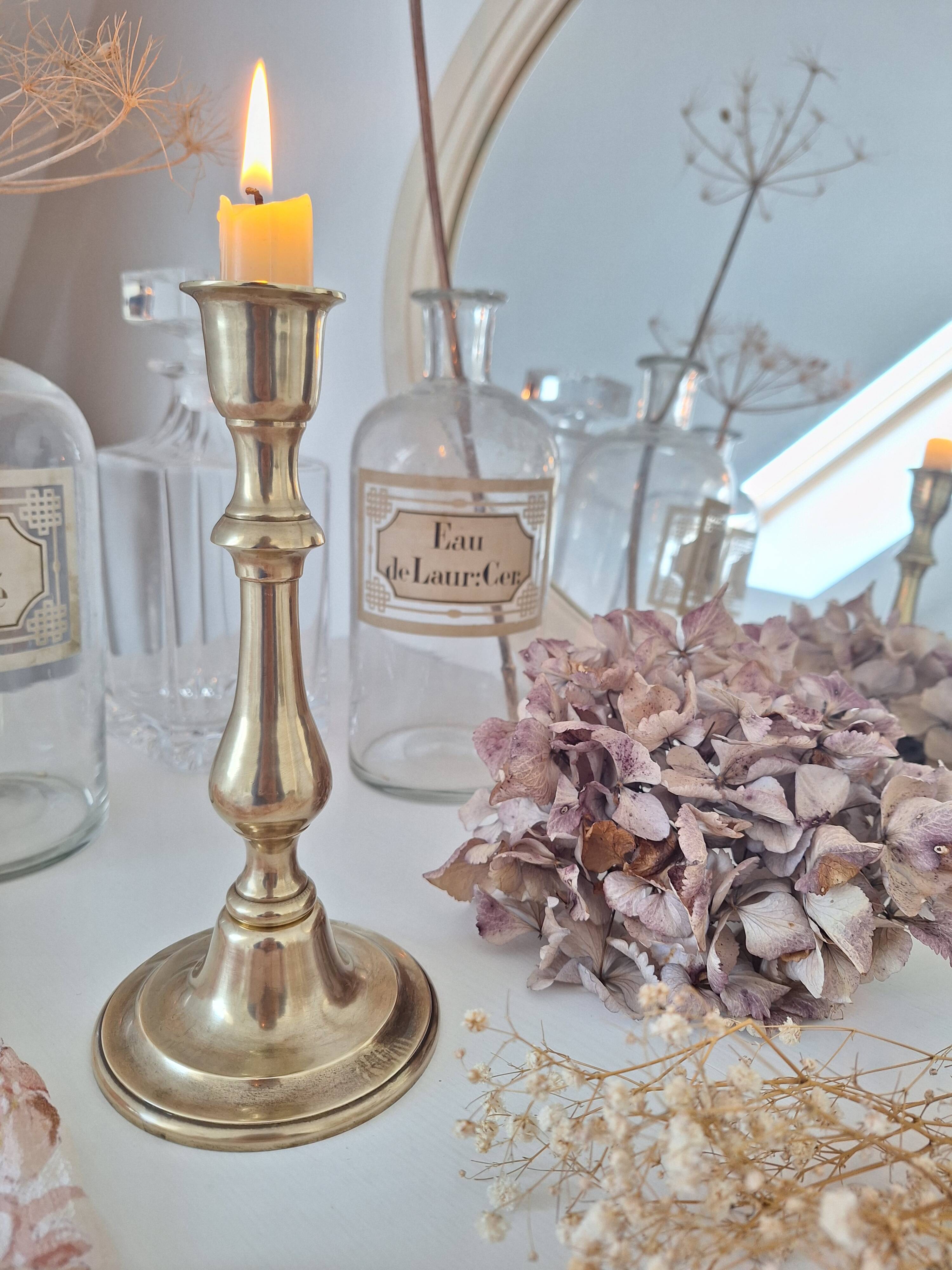 Vintage brass candle holder