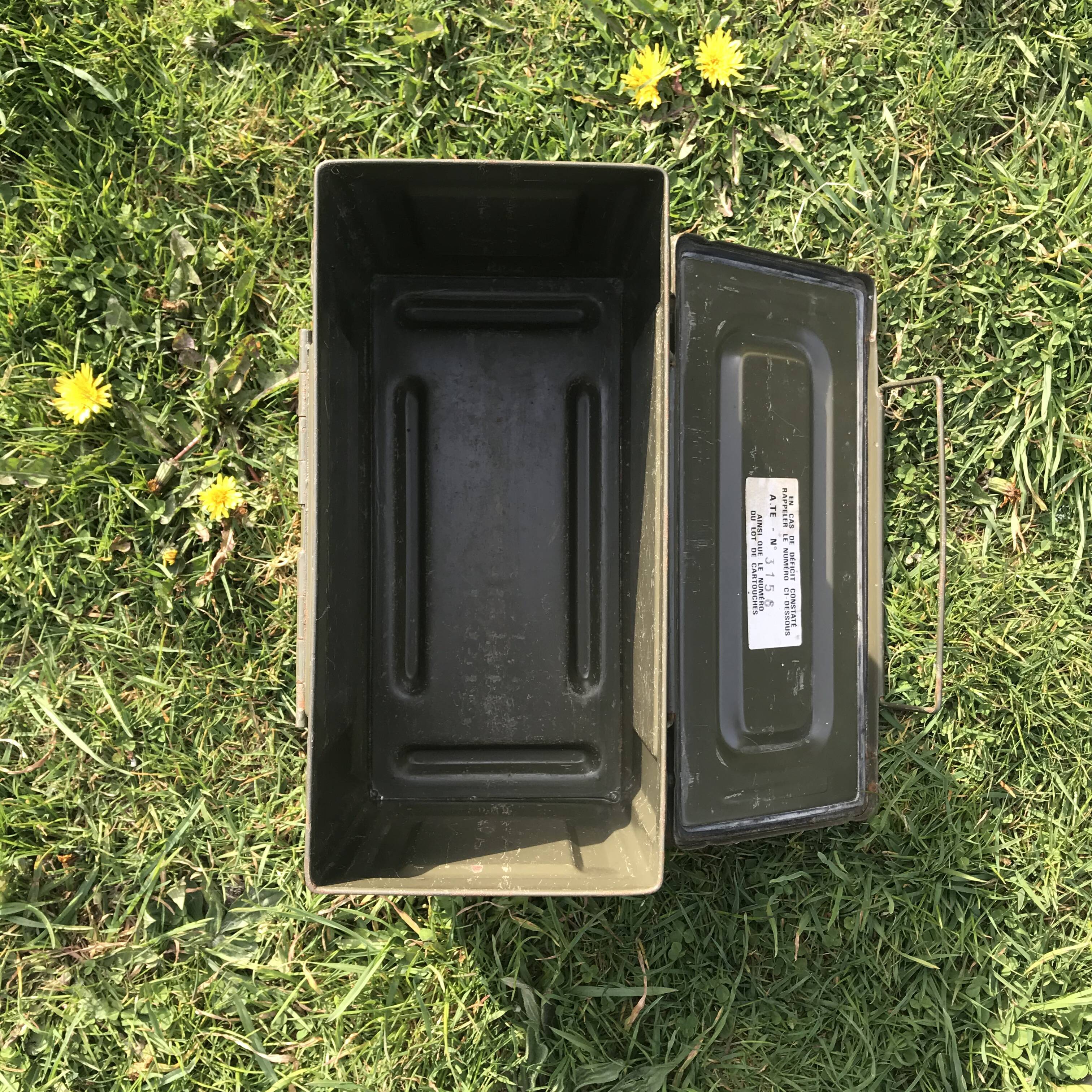 Vintage ammunition crate