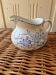 Art deco, broc pitcher iron earth bouquets creil montereau