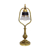 Art nouveau brass table lamp