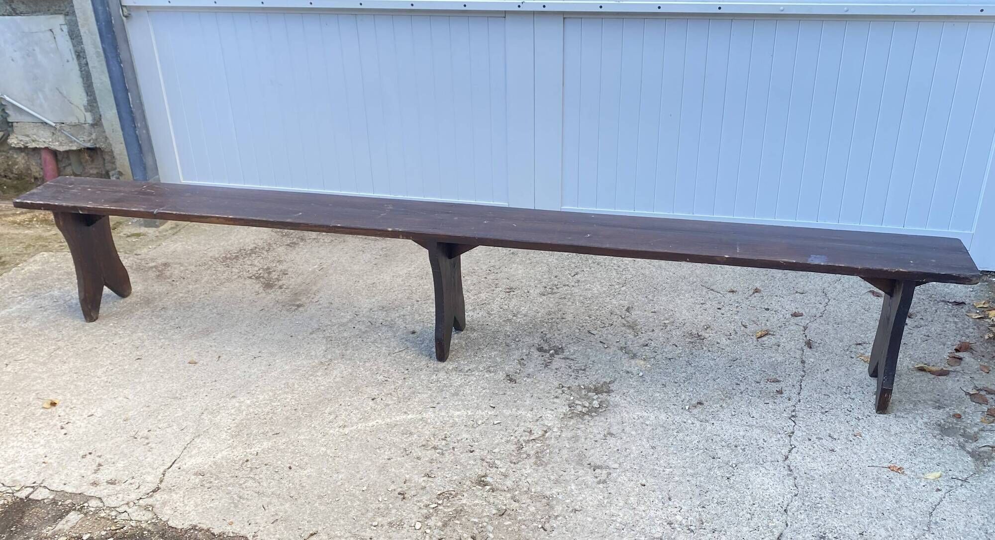 300cm solid wood farm bench for rustic farmhouse table 1950