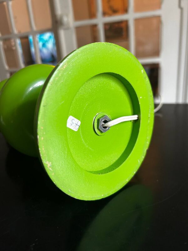 Lampe vert pomme, années 70