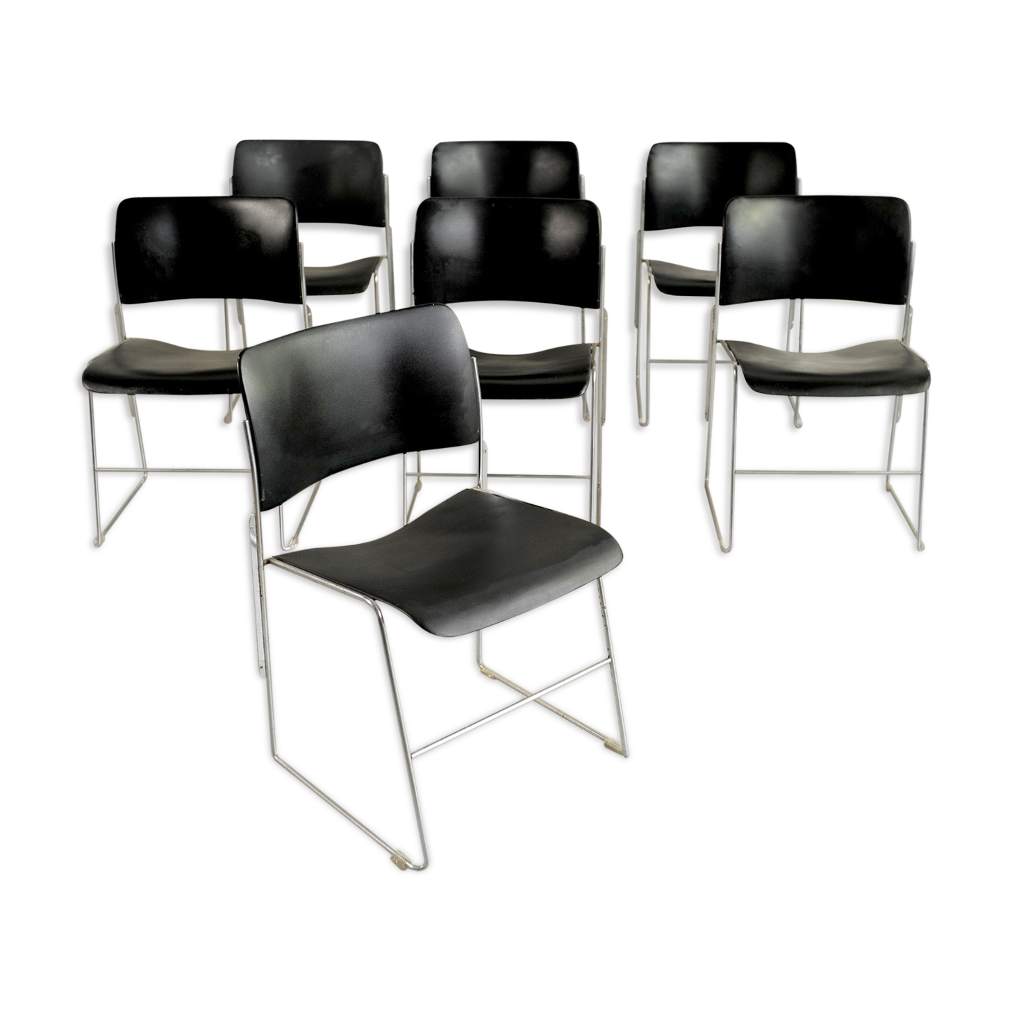 David Rowland, GF 40/4 Stackable Chairs Series, 1970